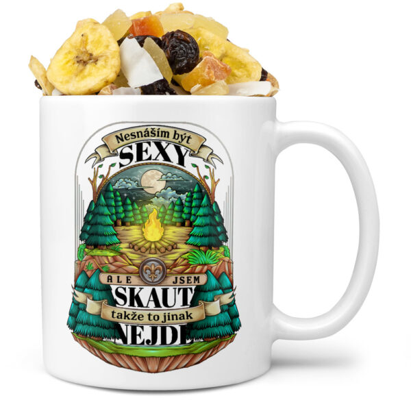 Hrnek Sexy skaut (Náplň hrníčku: Tropická směs)