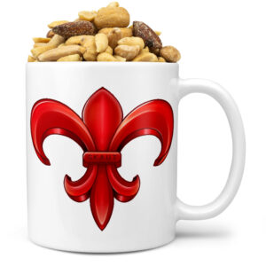 Hrnek Skaut – red (Náplň hrníčku: Směs slaných oříšků)