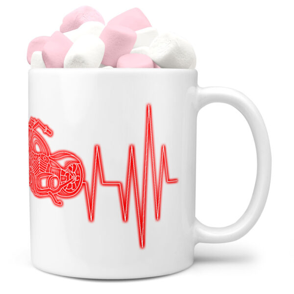 Hrnek Srdeční puls – chopper (Náplň hrníčku: Marshmallow)