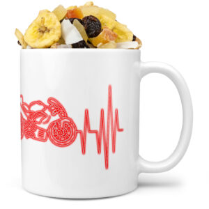 Hrnek Srdeční puls – roadbike (Náplň hrníčku: Tropická směs)