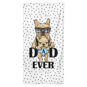 Osuška Best dad ever (Velikost osušky: 100x170cm)