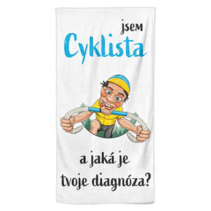 Osuška Cyklista diagnóza (Velikost osušky: 100x170cm)