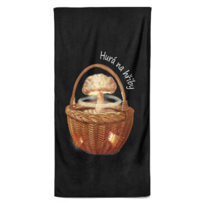 Osuška Hurá na hřiby (Velikost osušky: 100x170cm)