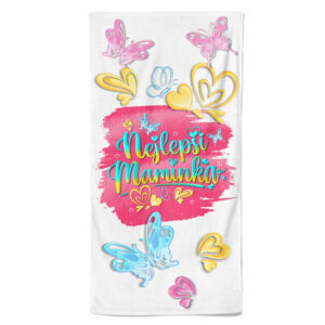 Osuška Nejlepší maminka – blop (Velikost osušky: 100x170cm)