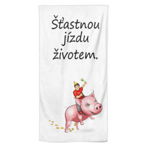 Osuška Šťastnou jízdu životem (Velikost osušky: 100x170cm)