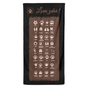 Osuška Stopy zvířat (Velikost osušky: 100x170cm)