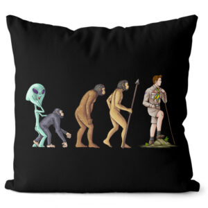 Polštář Evoluce skauta (Velikost: 55 x 55 cm)