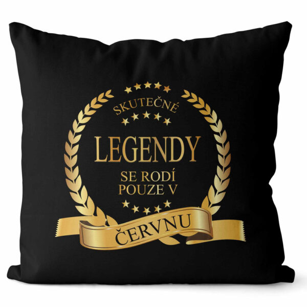 Polštář Skutečné legendy – měsíce (Velikost: 40 x 40 cm