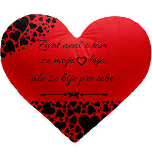 Polštářek srdcový - Moje srdce