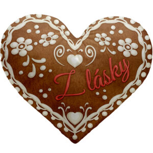 Polštářek srdcový – Perníkové srdce