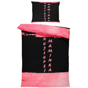 Povlečení Maminka – Golden pink (Rozměr : 1x150/200 + 1x60/50)