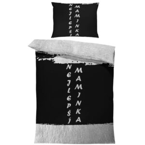 Povlečení Maminka – Silver (Rozměr : 1x150/200 + 1x60/50)