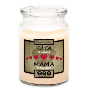 Svíčka Máma ví všechno (Vůně svíčky: Vanilka)