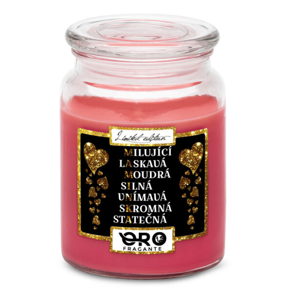 Svíčka Maminka – tajenka (Vůně svíčky: Višně v čokoládě)