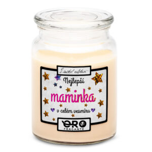 Svíčka Nejlepší maminka ve vesmíru (Vůně svíčky: Vanilka)