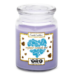 Svíčka Nejlepší tatínek umí (Vůně svíčky: Levandule)