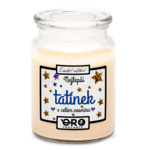 Svíčka Nejlepší tatínek ve vesmíru (Vůně svíčky: Vanilka)