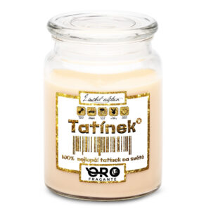 Svíčka Tatínek 100% (Vůně svíčky: Vanilka)