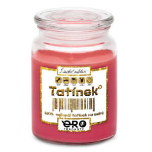 Svíčka Tatínek 100% (Vůně svíčky: Višně v čokoládě)