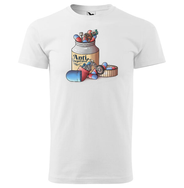Tričko Antidepresiva – chopper (Velikost: 5XL