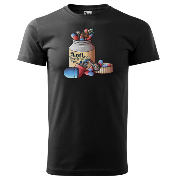 Tričko Antidepresiva – chopper (Velikost: 5XL