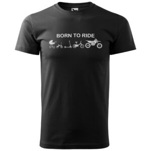 Tričko Born to ride motocross (Velikost: L