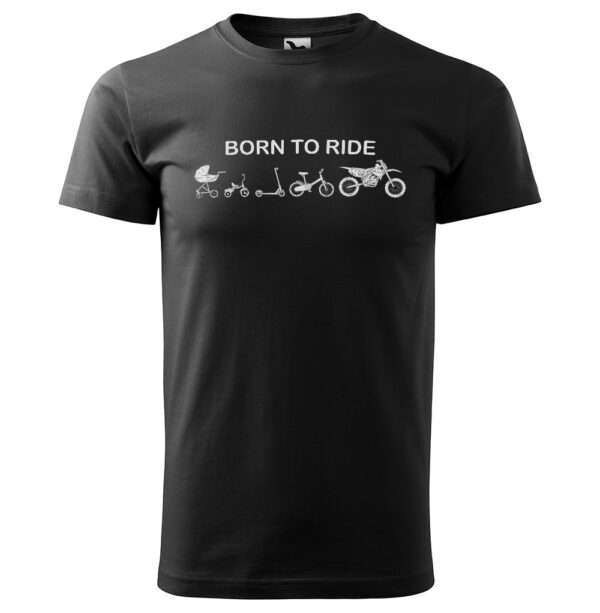 Tričko Born to ride motocross (Velikost: L