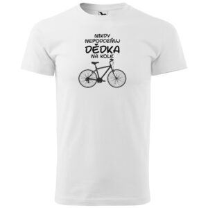 Tričko Dědek na kole – pánské (Velikost: L