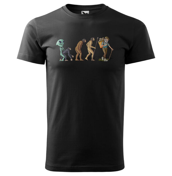 Tričko Evoluce houbaře (Velikost: M