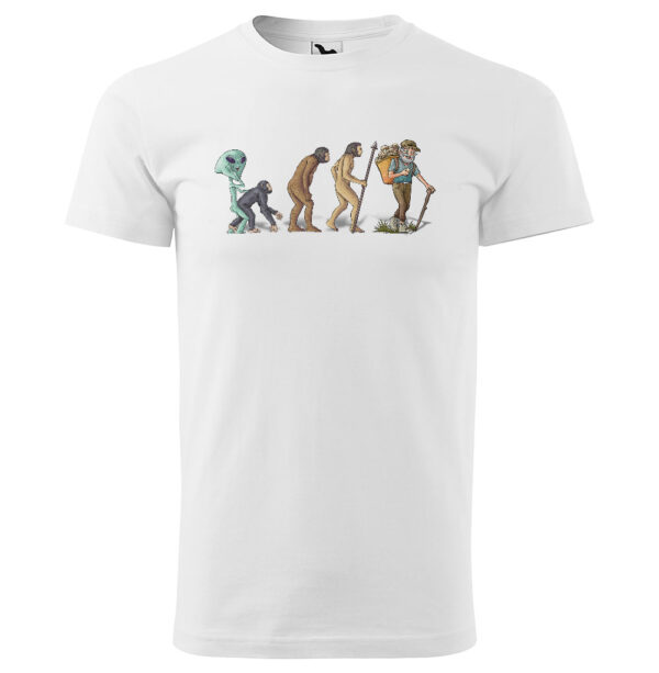 Tričko Evoluce houbaře (Velikost: XL