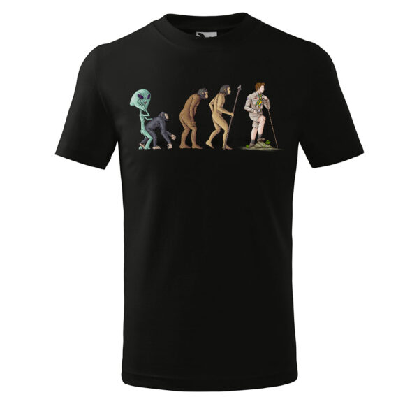 Tričko Evoluce skauta - dětské (Velikost: 110