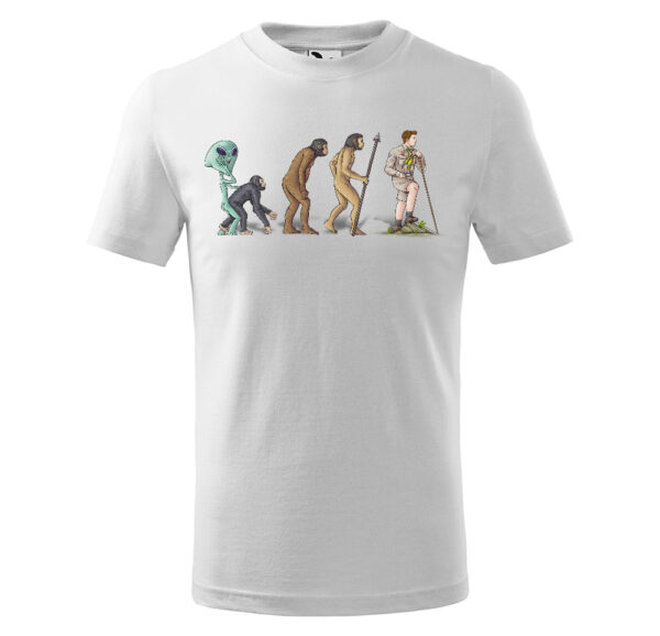 Tričko Evoluce skauta - dětské (Velikost: 146