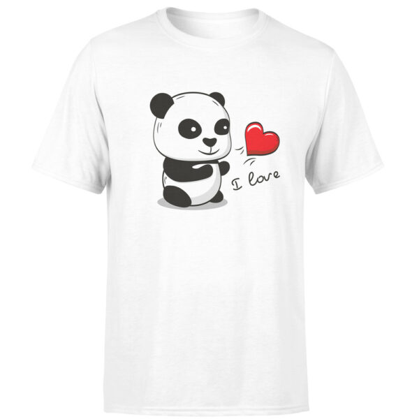 Tričko Panda love - pánské (Velikost: 3XL