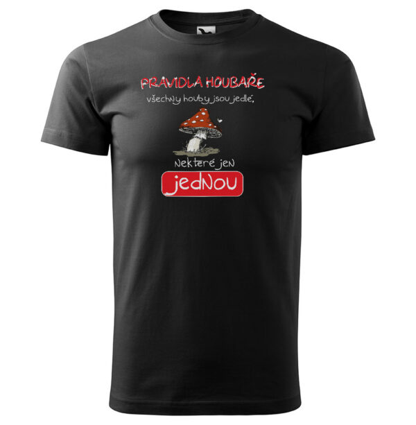 Tričko Pravidla houbaře (Velikost: 3XL