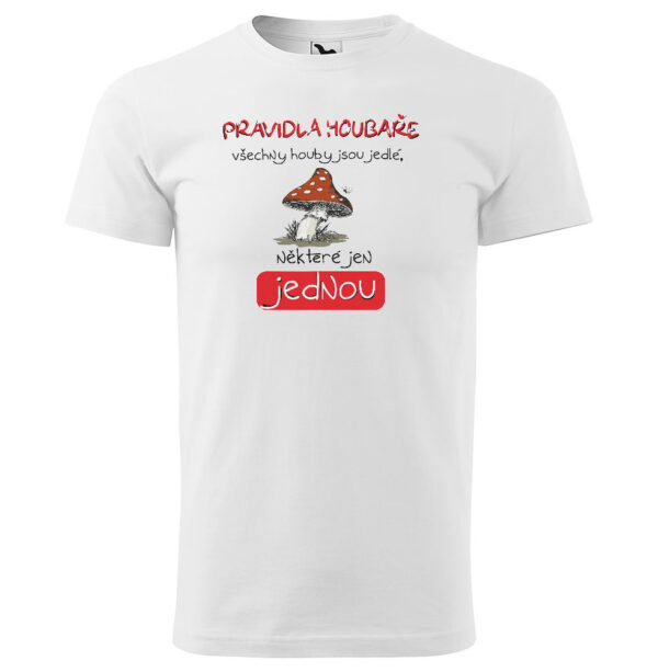 Tričko Pravidla houbaře (Velikost: XL