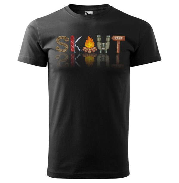 Tričko Skaut - nápis (Velikost: 2XL