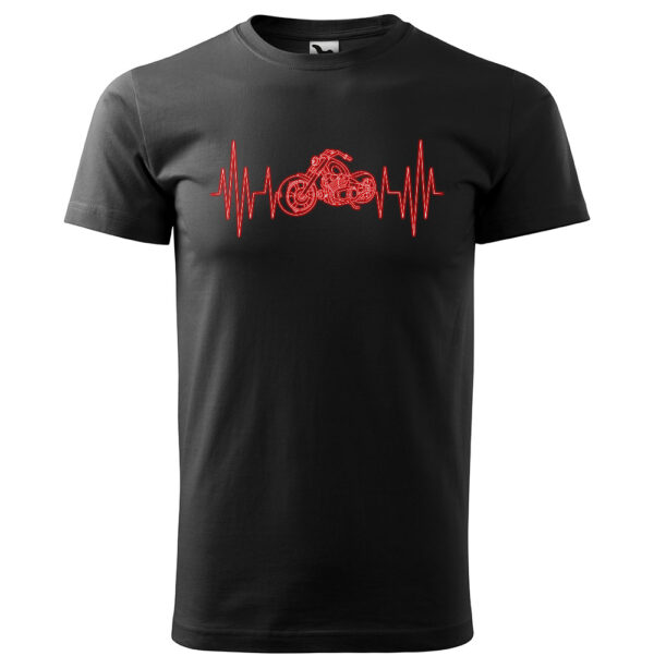 Tričko Srdeční puls – chopper (Velikost: 4XL