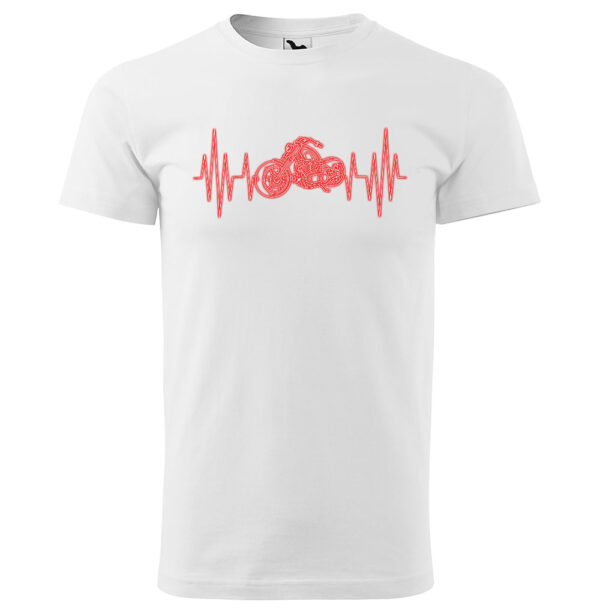 Tričko Srdeční puls – chopper (Velikost: 5XL