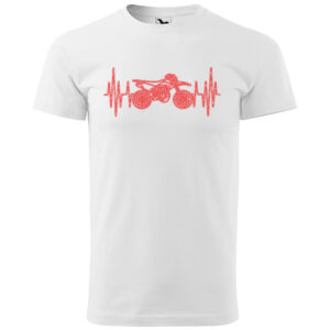 Tričko Srdeční puls – motocross (Velikost: 2XL