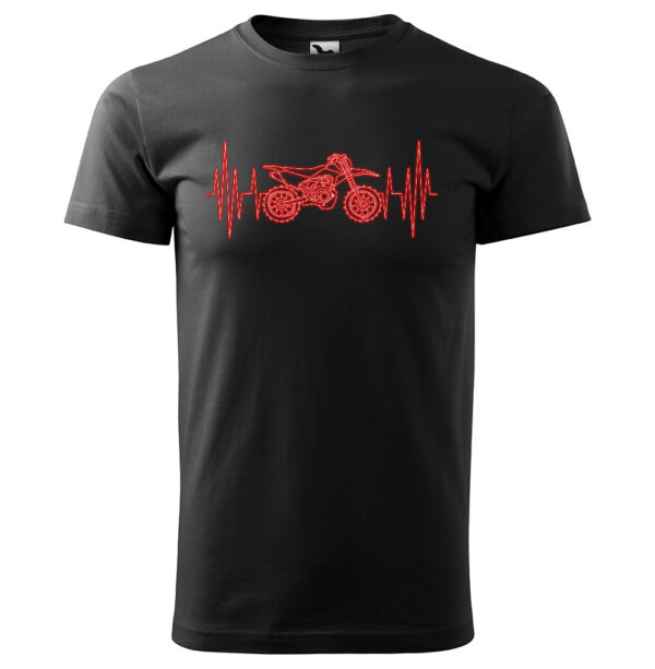 Tričko Srdeční puls – motocross (Velikost: 4XL