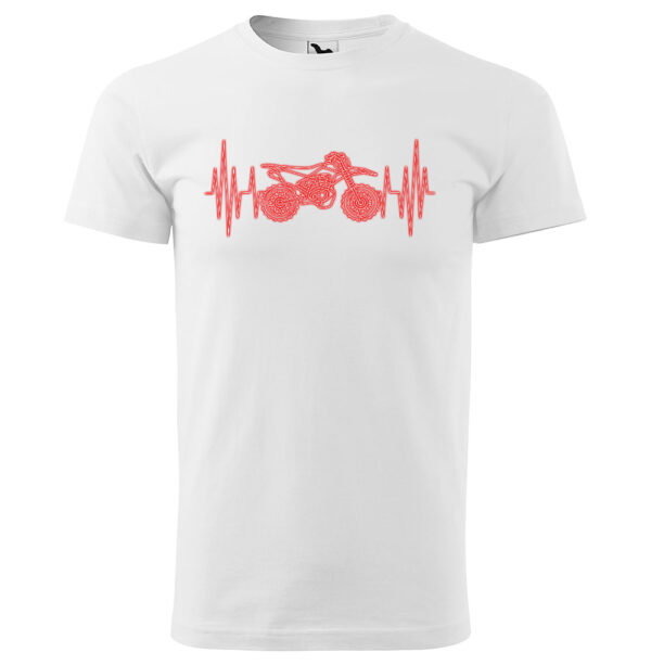 Tričko Srdeční puls – motocross (Velikost: 5XL