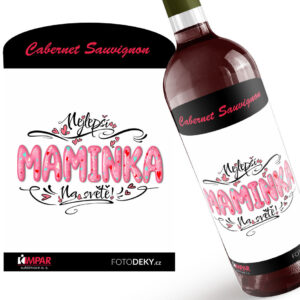 Víno Nejlepší maminka – pink (Druh Vína: Červené víno)
