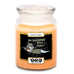 Svíčka Myslivecká spermie (Vůně svíčky: Tropické ovoce)