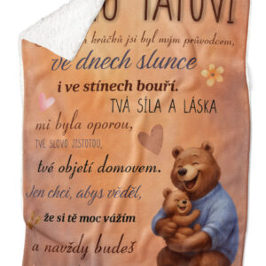 Deka Mému tátovi – medvídci (Podšití beránkem: ANO)