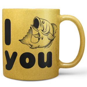 Hrnek I fish you – zlatý (Náplň hrníčku: Žádná)