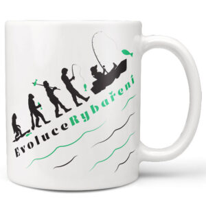 Hrnek Rybářská evoluce (Náplň hrníčku: Žádná)