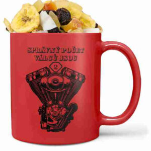 Hrnek Správný počet válců (Náplň hrníčku: Tropická směs)