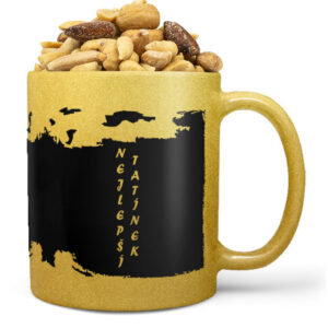 Hrnek Tatínek - GOLD (Náplň hrníčku: Směs slaných oříšků)