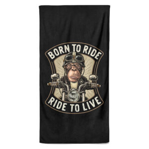 Osuška Born to ride (Velikost osušky: 100x170cm)