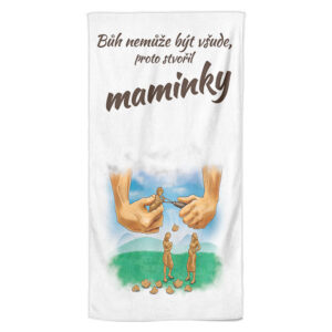 Osuška Bůh nemůže být všude (Velikost osušky: 100x170cm)